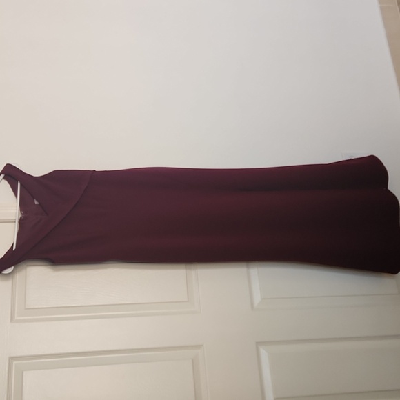 JB P226009 Simple Soft Crepe Long Bridesmaid Dress with Portrait Neckline 16 - Picture 2 of 11